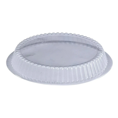 7" Clear Dome Lids for Aluminum Round Pan Disposable JetFoil   