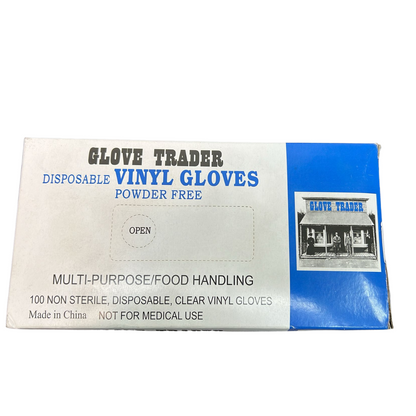 Glove Trader Disposable Vinyl Gloves - 100Pcs - XLarge Disposable Gloves Glove Trader