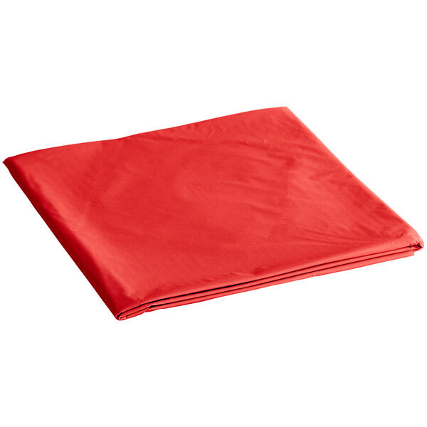 Red Rectangular 54X108 Plastic Tablecover Tablesettings Party Dimensions   