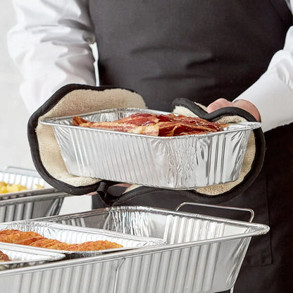 *WHOLESALE* Aluminum 5lb Rectangular Loaf Pans: Ideal for Baking | 200 PCS/Case Disposable VeZee