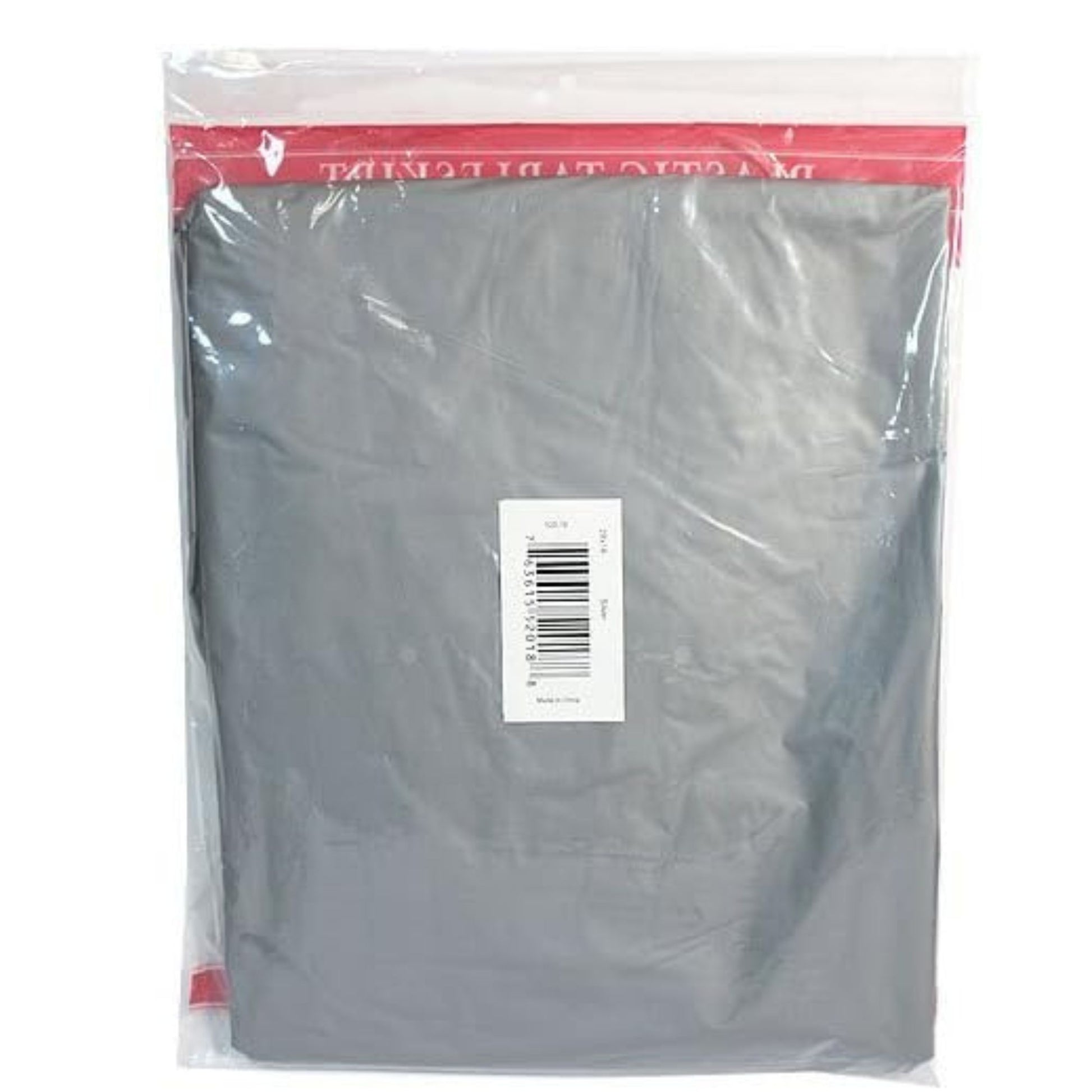 29''X14'' Silver Plastic Tableskirt 1 Pack Tablesettings Party Dimensions