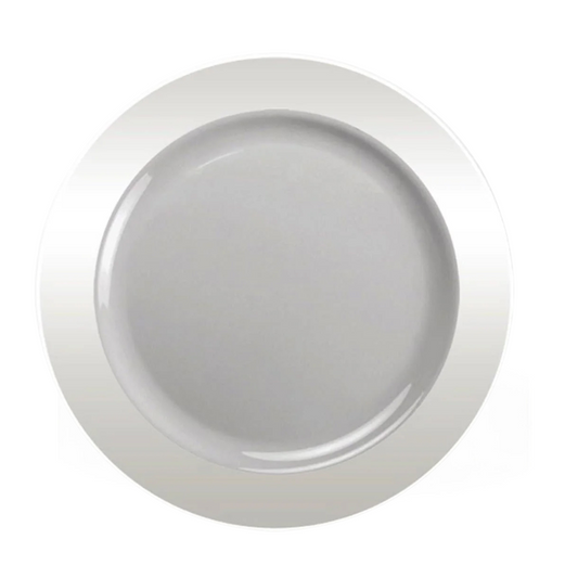 "BULK" Magnificence Heavy weight 9" Plastic Dinner Plate Value pack Clear Plastic Plates Lillian Tablesettings   
