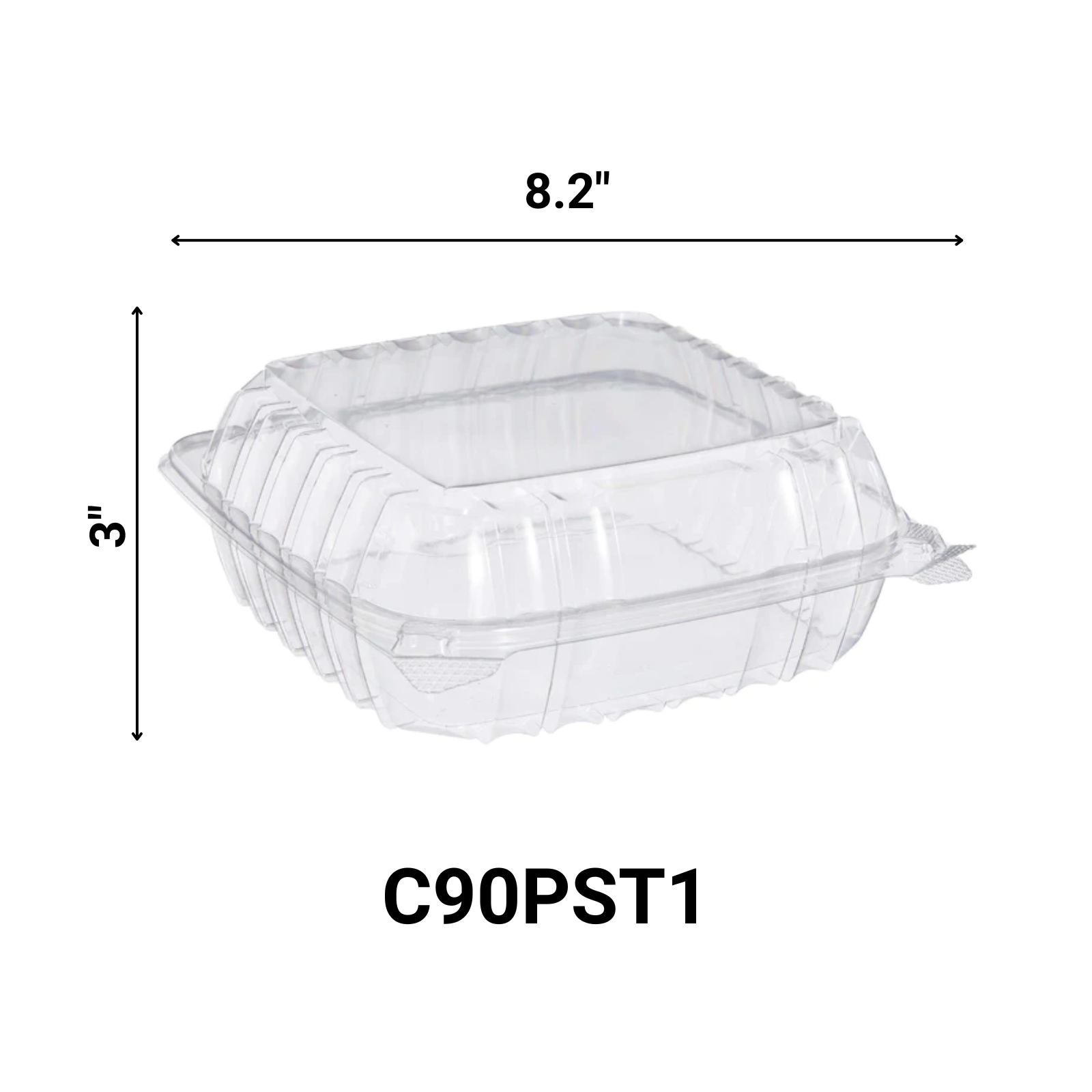 DART Model # C90PST1| ClearSeal Hinged Lid Plastic Container Smoothie Cups Dart   