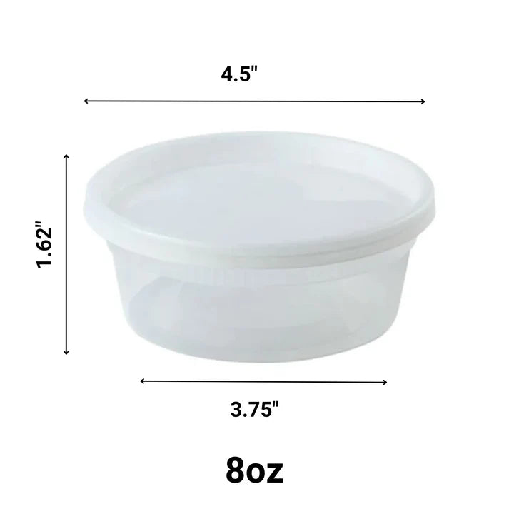 72 Pcs-Economical COMBO Pack of Heavy Weight Deli Containers Food Storage & Serving VeZee   