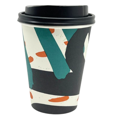 Doodles Everyday Paper 12oz Hot/Cold Cups With Lids Paper Cups Nicole Collection   