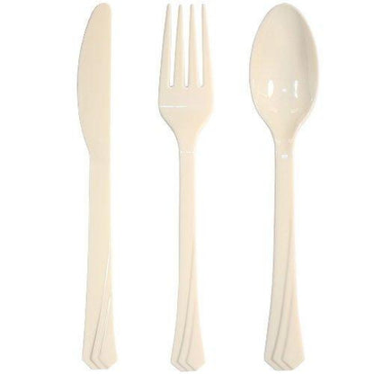 *WHOLESALE* Hanna K. Signature Heavyweight Plastic Soupspoon Ivory: 1224CT Cutlery Hanna K Signature