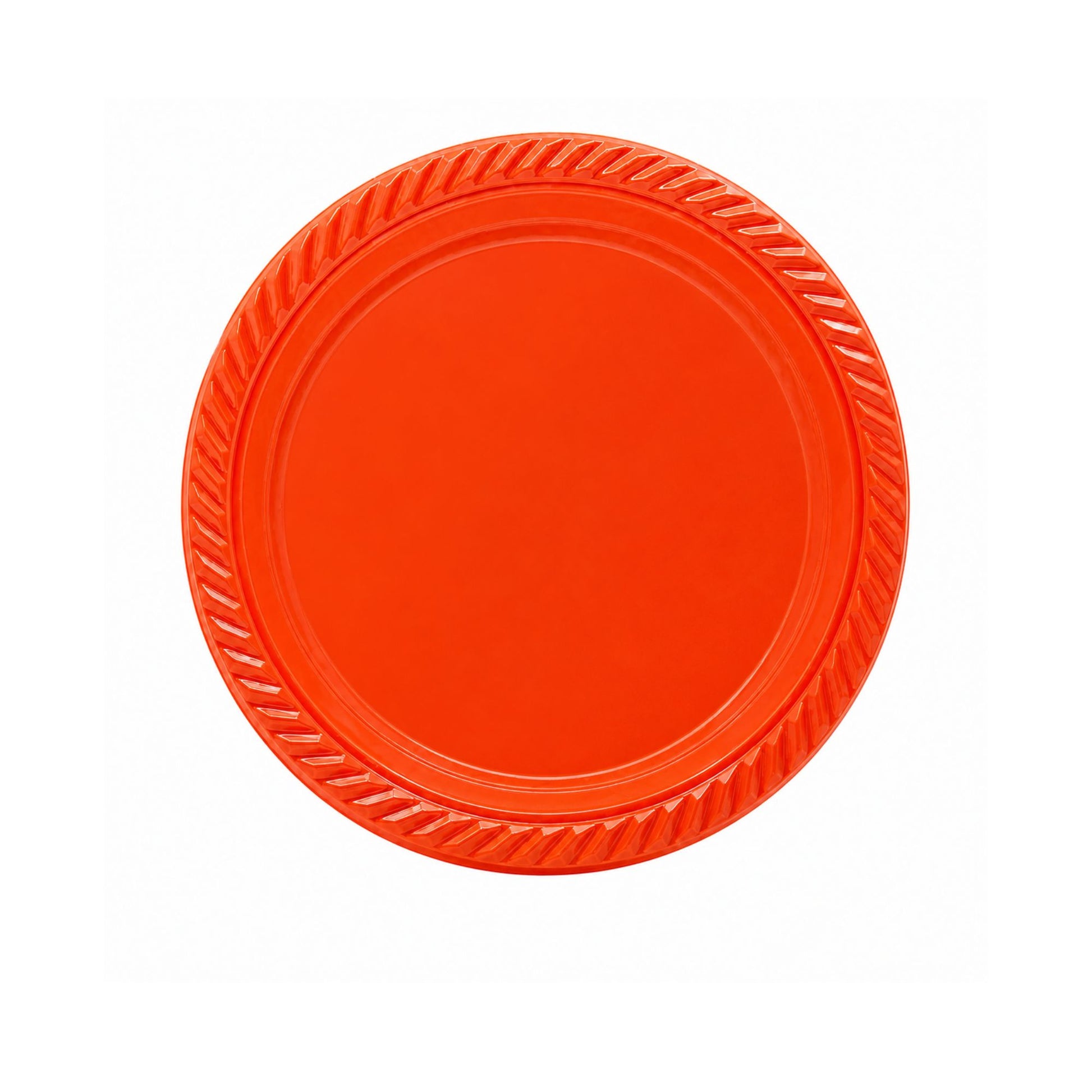 SALE 7" Light Weight Red Plastic plate 100 pieces Disposable Plates Ideal Dining