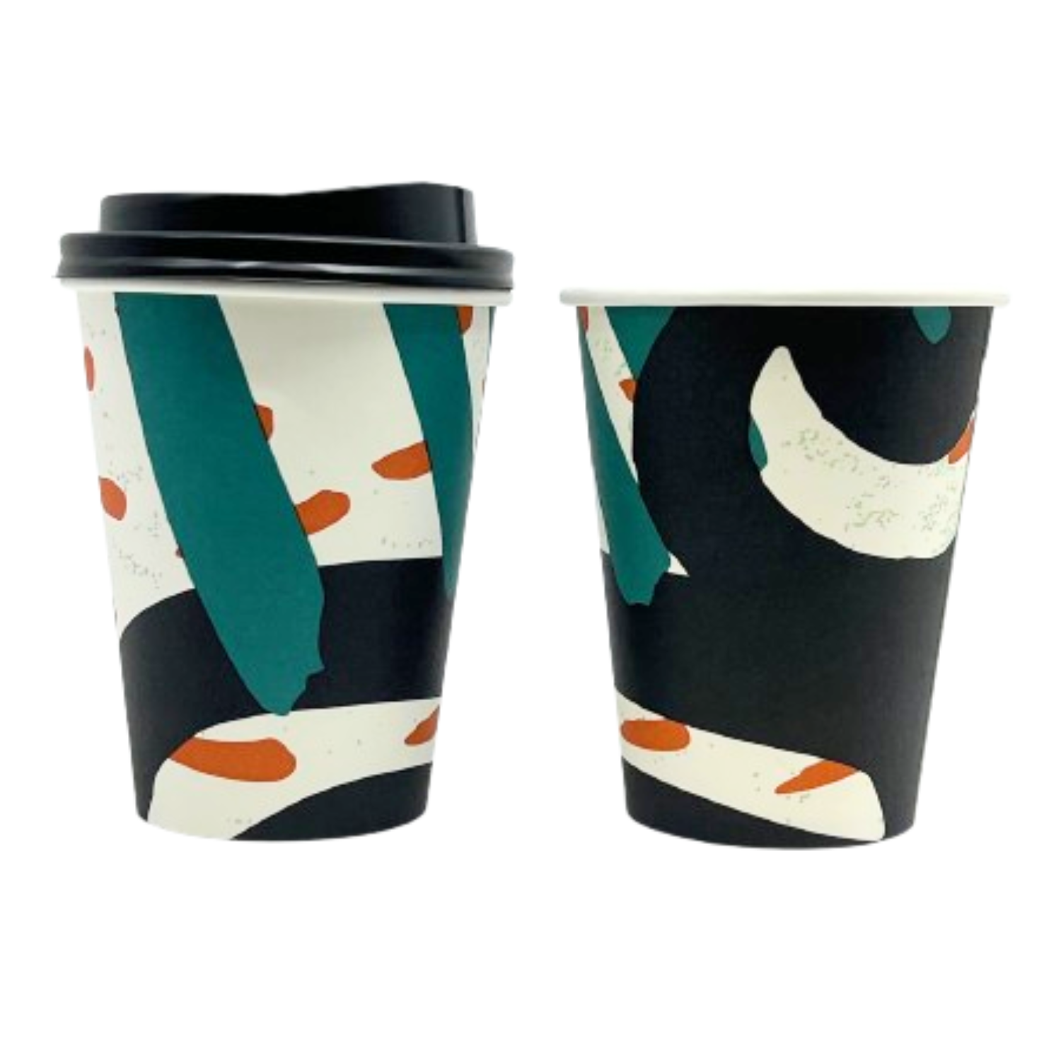 Doodles Everyday Paper 12oz Hot/Cold Cups With Lids Paper Cups Nicole Collection   