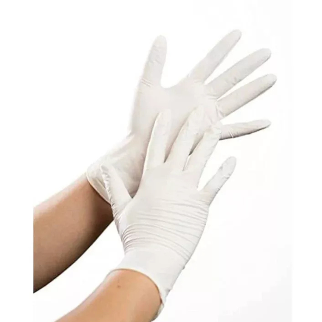 Always Handy Latex Gloves - Powder-Free, Ambidextrous - 100Pcs - Medium Gloves Always Handy