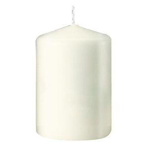 3"x3" Unscented Ivory Pillar Candle  WICK & WAX   
