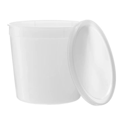 *WHOLESALE* 168oz Extra Strong Quality Heavyweight Disposable Plastic Deli Container with Lids: 100/Case