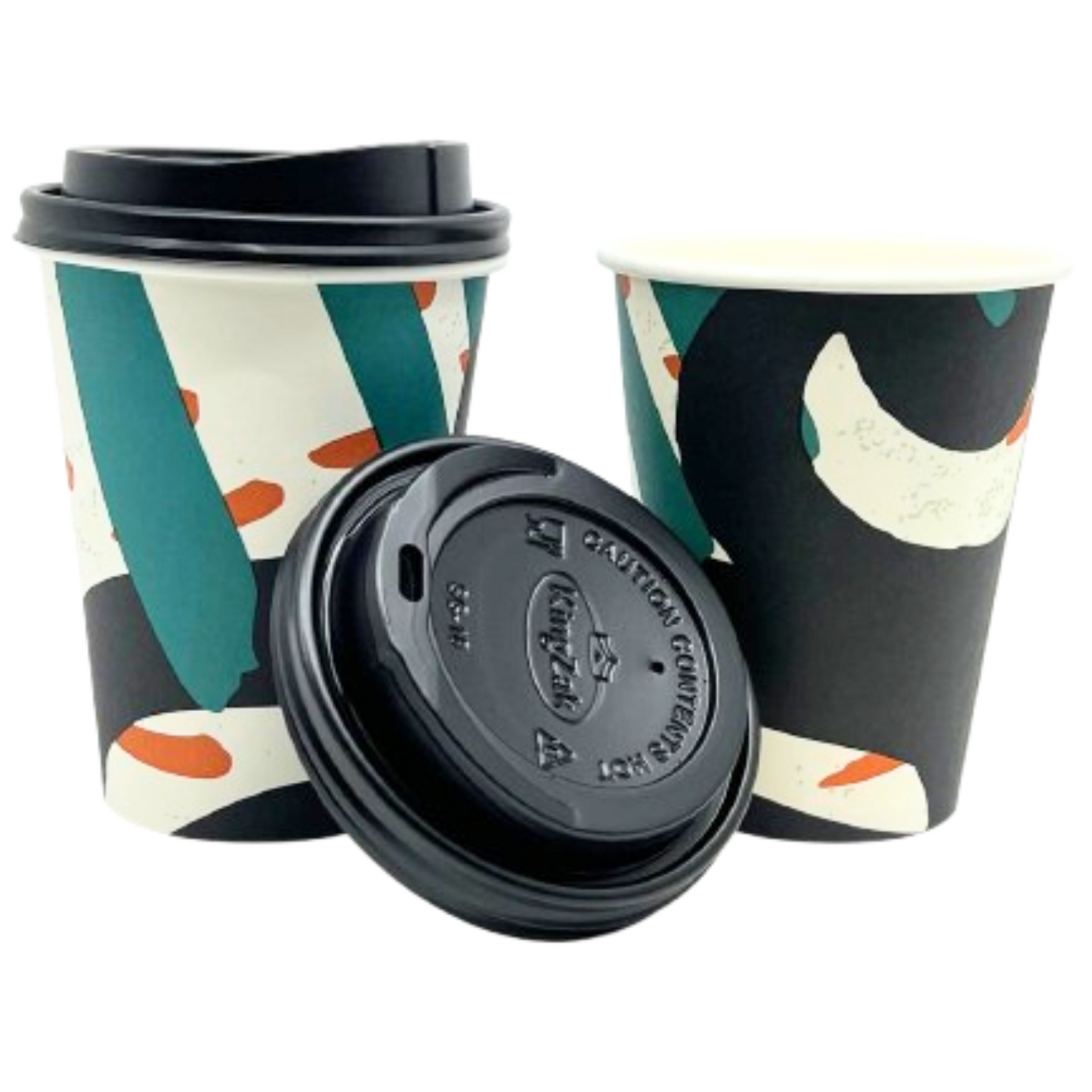 Doodles Everyday Paper 12oz Hot/Cold Cups With Lids Paper Cups Nicole Collection   