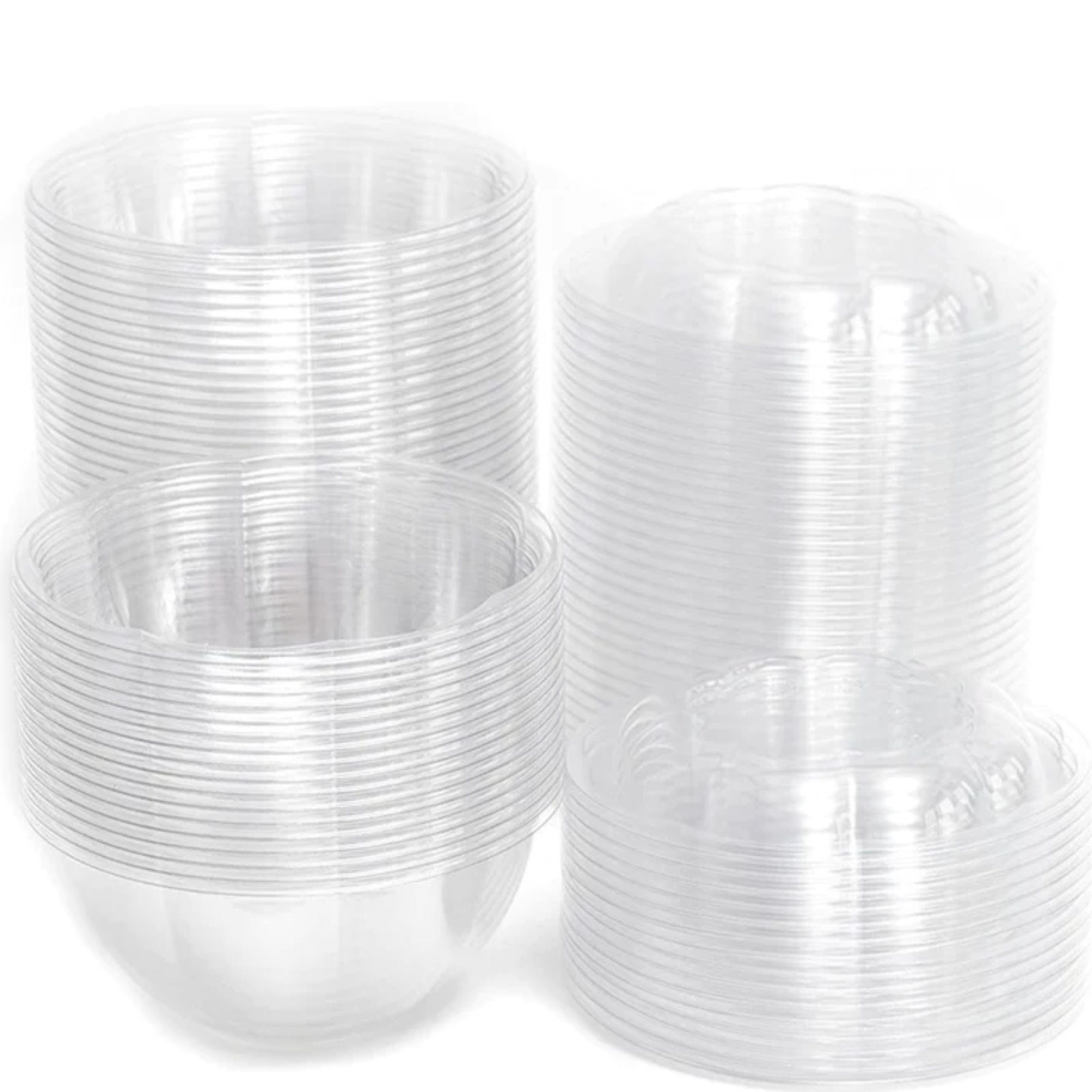 *WHOLESALE* 24oz. Rose / Salad Bowls To-Go Containers with lids | 150 ct/case Smoothie Cups VeZee   