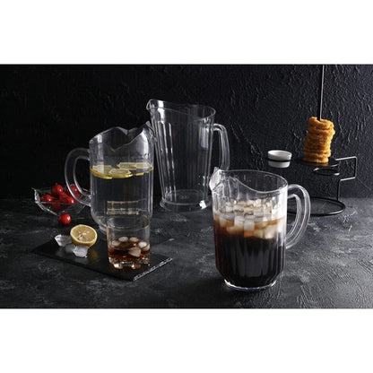 Break-Resistant Restaurant Style Plastic Pitcher Clear 58 oz Serverware VeZee