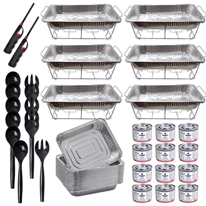 Disposable Aluminum Chafing Dish Buffet Party Set 50PC