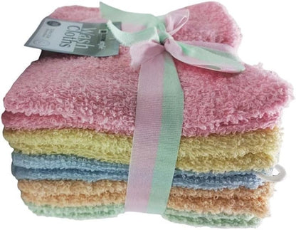 1% Cotton Assorted Color Wash Cloths | 8 Ct. Household VeZee