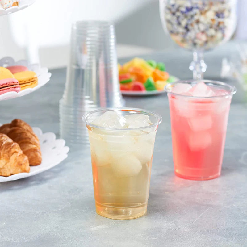 *WHOLESALE* 16oz Disposable Plastic Clear PET Cups | 1000 ct/Case Smoothie Cups VeZee   