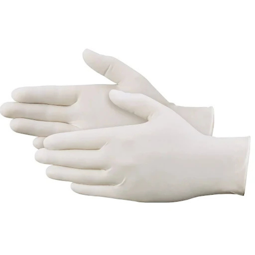 Always Handy Latex Gloves - Powder-Free, Ambidextrous - 100Pcs - Medium Gloves Always Handy