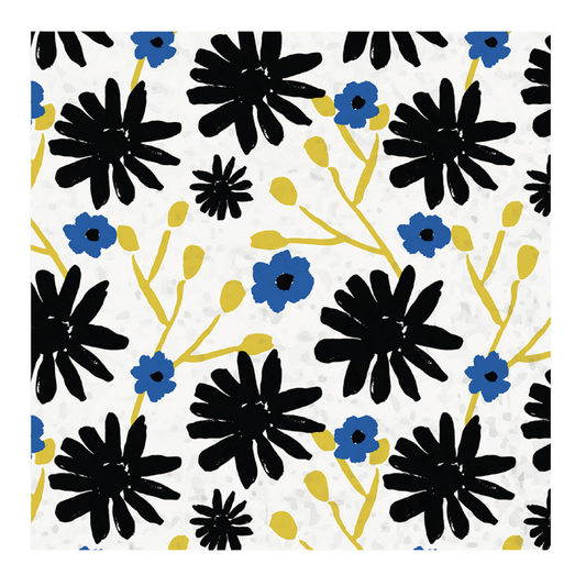 Floral Indigo 13x13 2-Ply Paper Napkins Paper Napkins Nicole Home Collection