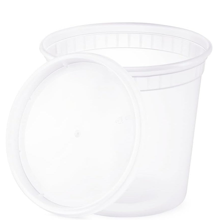 25 oz Light Weight Food Storage Container Round Clear Food Storage & Serving Nicole Collection   