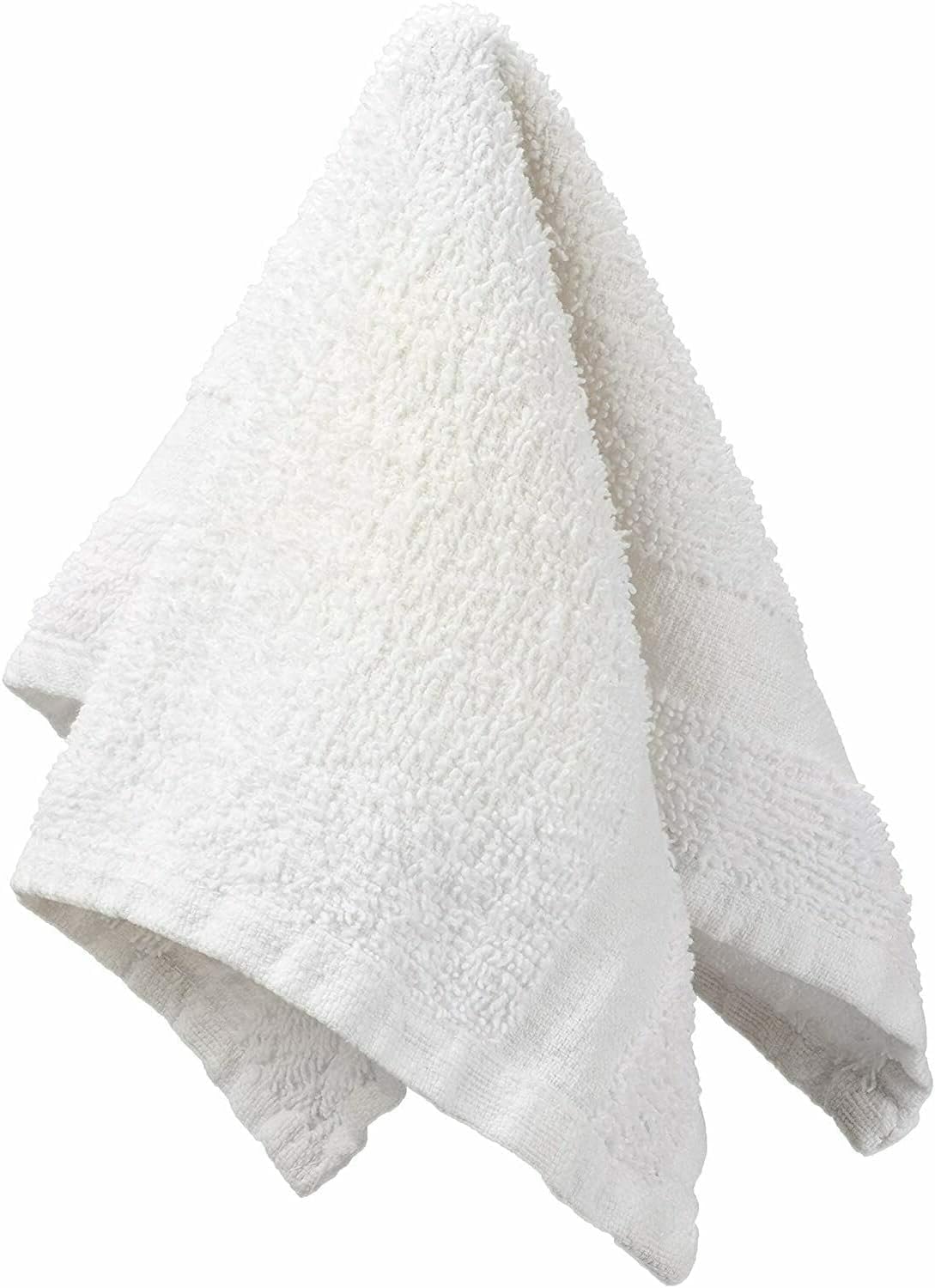 100% Cotton White Wash Cloths | 8 Ct. Household VeZee