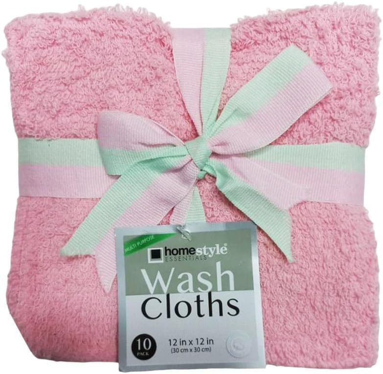 1% Cotton Assorted Color Wash Cloths | 8 Ct. Household VeZee