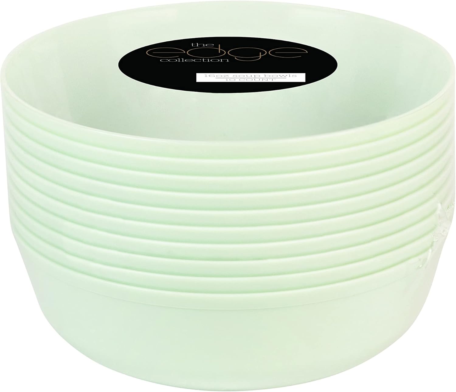 The Edge Collection 16oz Mint Green Platic Soup Bowls Disposable Bowls SIMCHA Collection