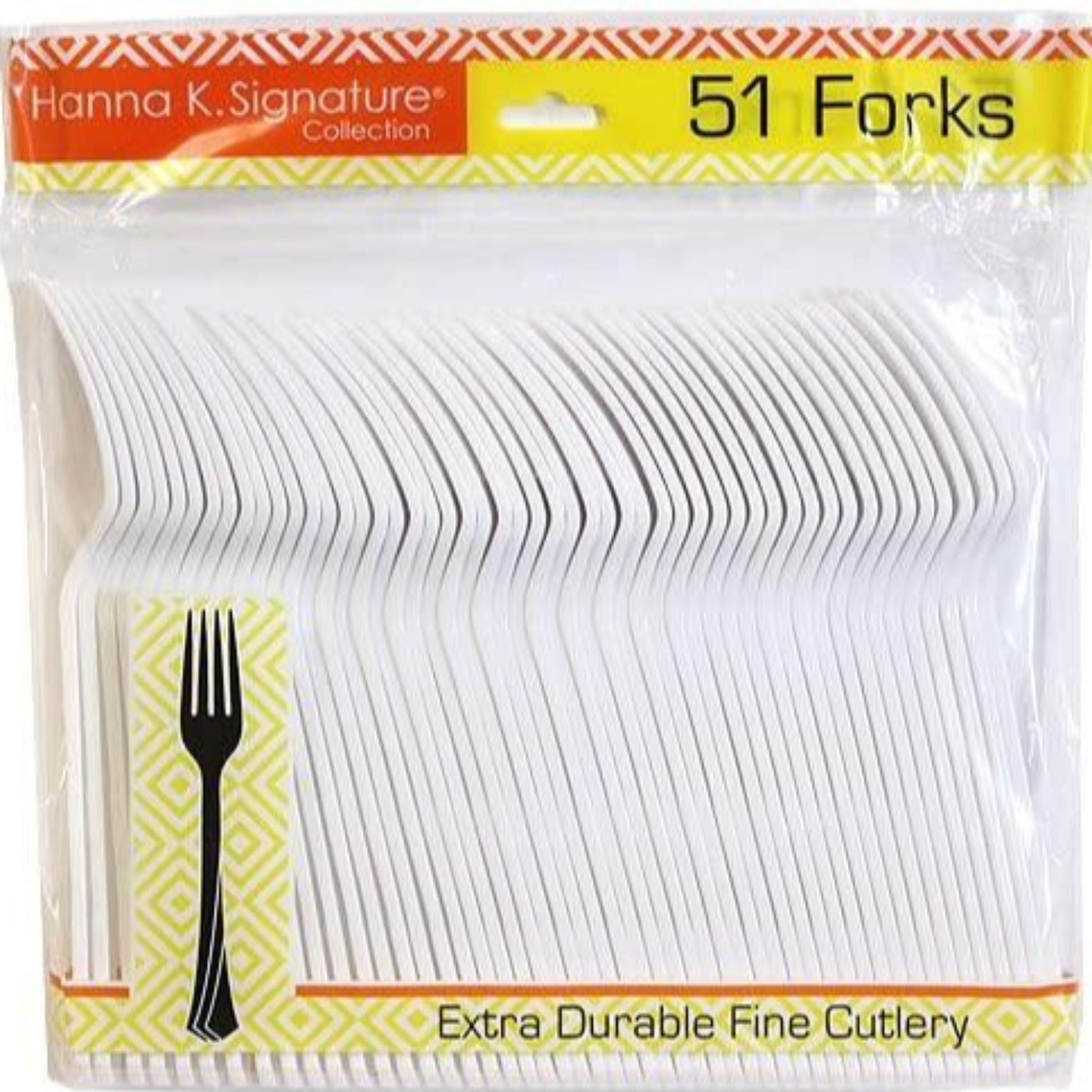 *WHOLESALE* Hanna K. Signature Heavyweight Pearl Plastic Fork-1224CT Cutlery Hanna K Signature