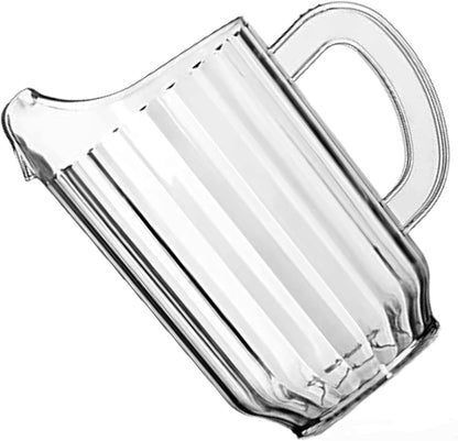 Break-Resistant Restaurant Style Plastic Pitcher Clear 58 oz Serverware VeZee