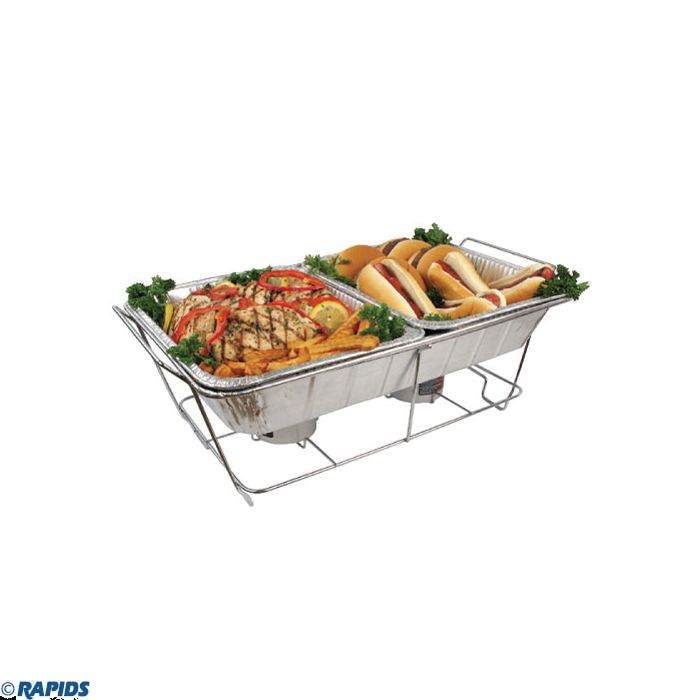 Case of Aluminum  Buffet Chafing Wire rack - 22⅖" x 12⅕" x 8⅗" - Disposable - Full Size - Chafing Sterno Wire Racks | 36 ct. Disposable OnlyOneStopShop   