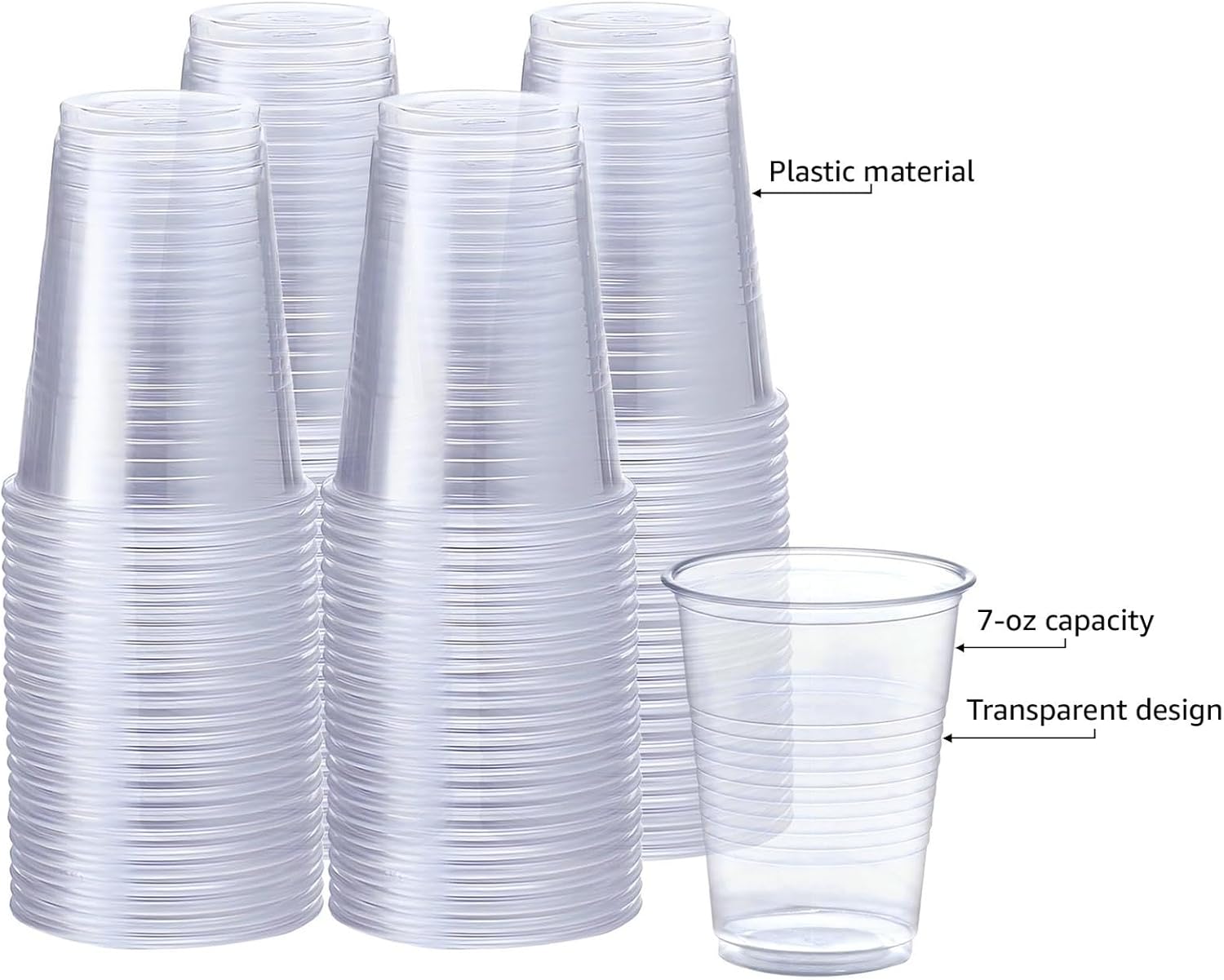 99¢ 9oz Disposable light-weight Plastic Cups: 40CT Disposable Cups VeZee