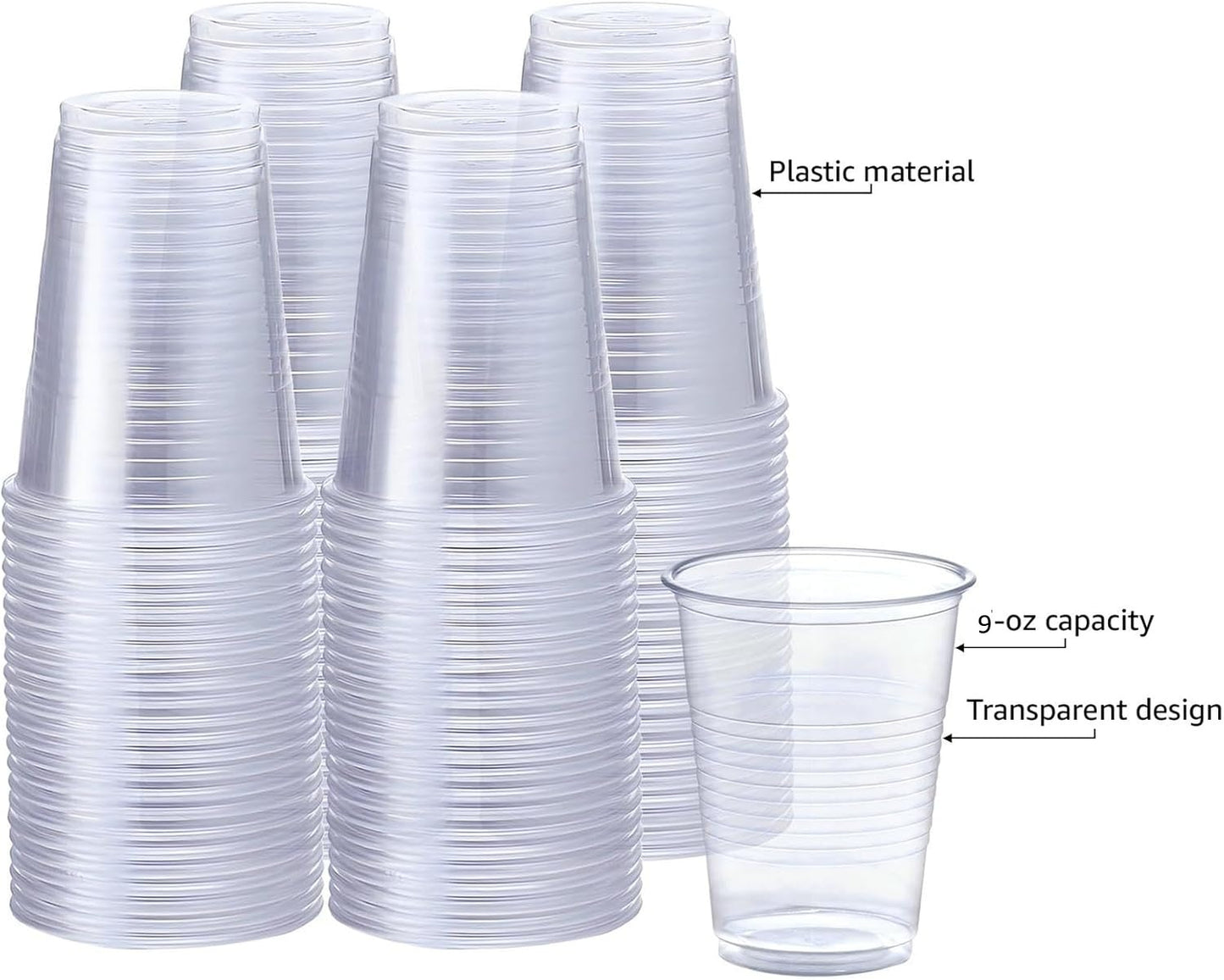 99¢ 7oz Disposable light-weight Plastic Cups: 50CT Disposable Cups VeZee