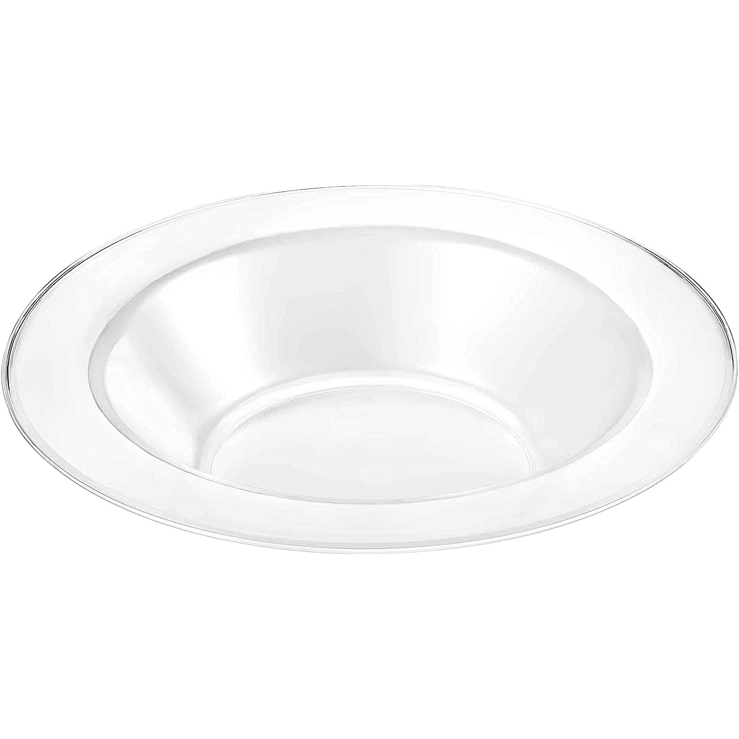 Magnificent Heavyweight 14oz Plastic Bowls Value pack White Pearl: 24CT Bowls Lillian