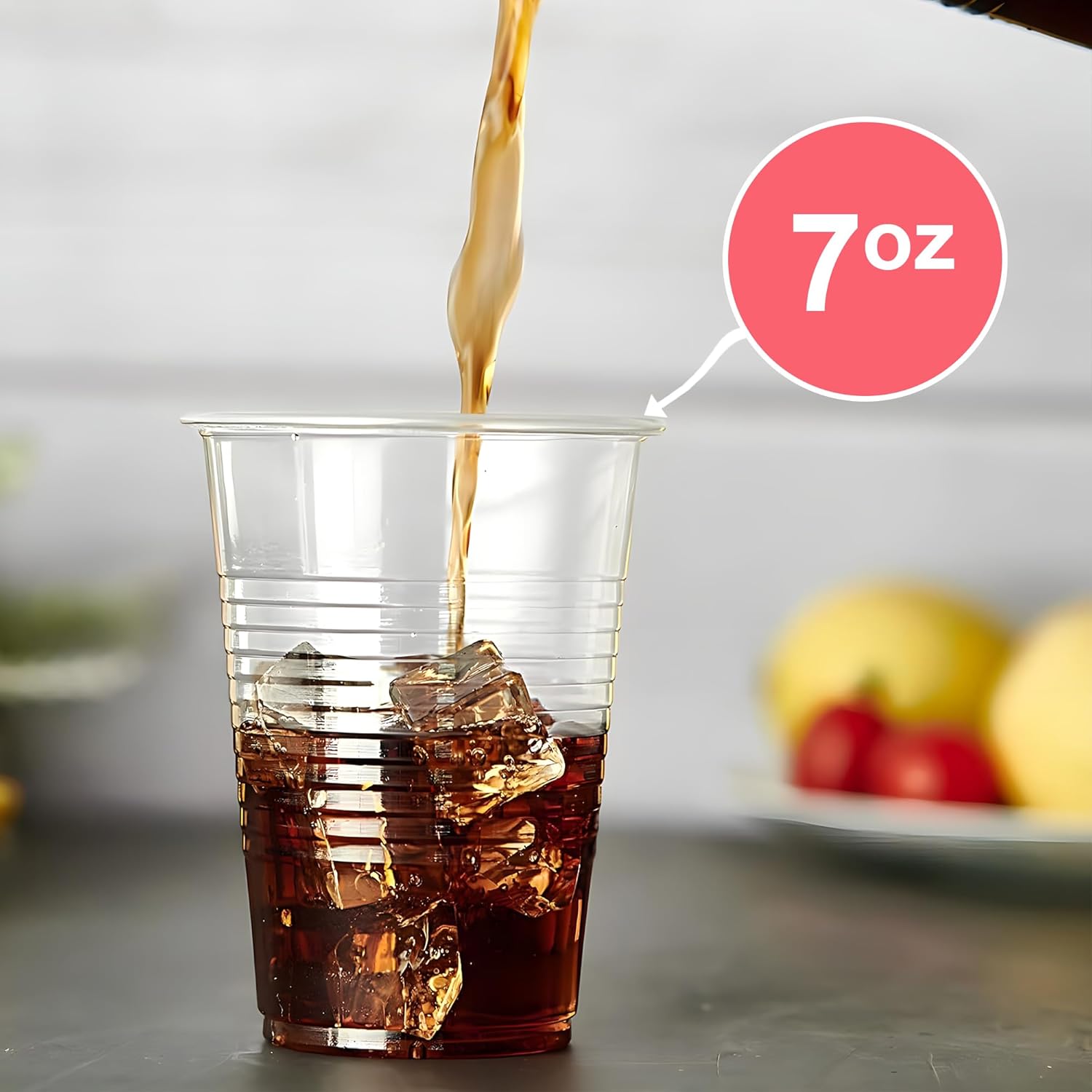 99¢ 7oz Disposable light-weight Plastic Cups: 50CT Disposable Cups VeZee