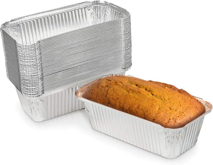 Disposable Aluminum 2lb Rectangular Loaf Pans: Ideal for Baking Disposable JetFoil   