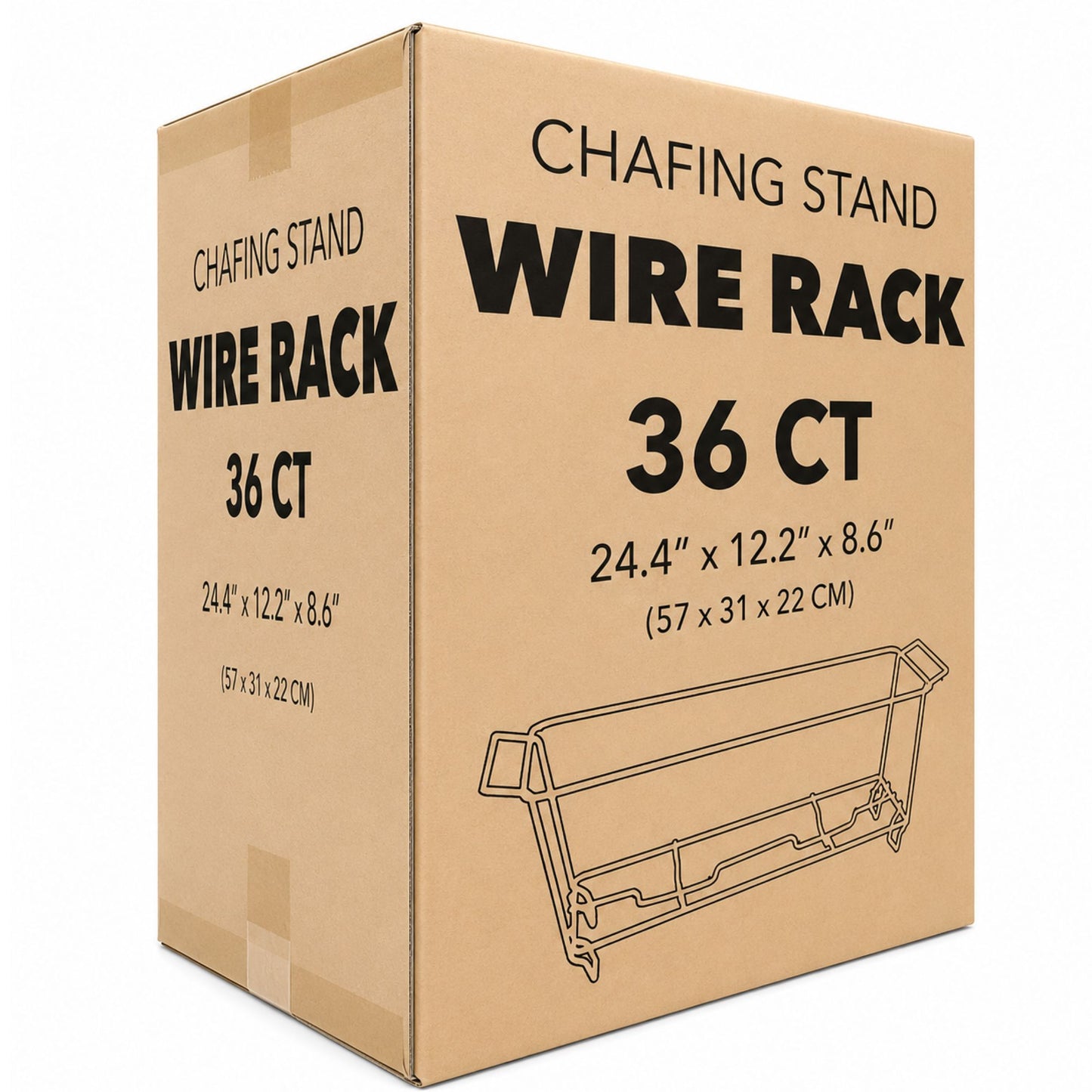 *WHOLESALE* Full Size Metal Chafing Wire Racks 36/Case Dish Racks VeZee