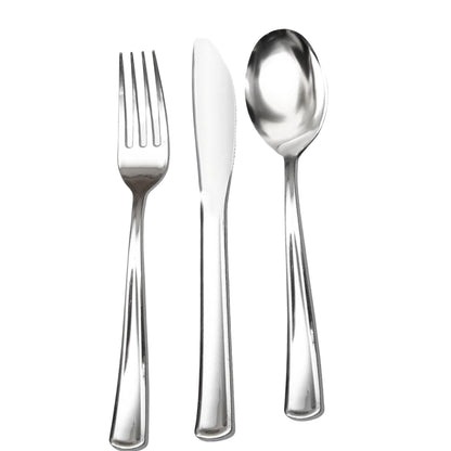 Premium Plastic Spoon Polished Silver Tablesettings Lillian