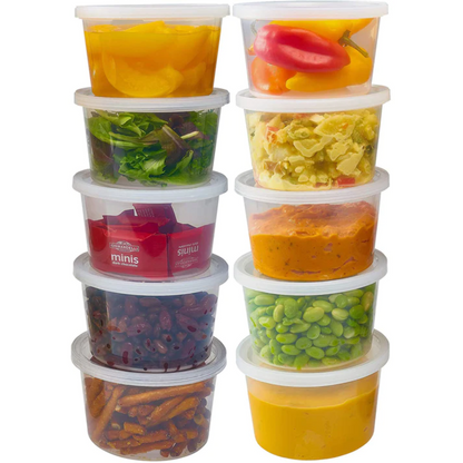 64oz Extra Strong Quality Heavyweight Deli Container with Lids Food Storage & Serving VeZee   