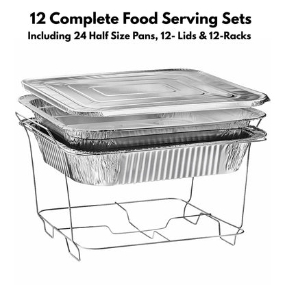 84-Piece Disposable Chafing/Buffet Serving Kit Disposable VeZee