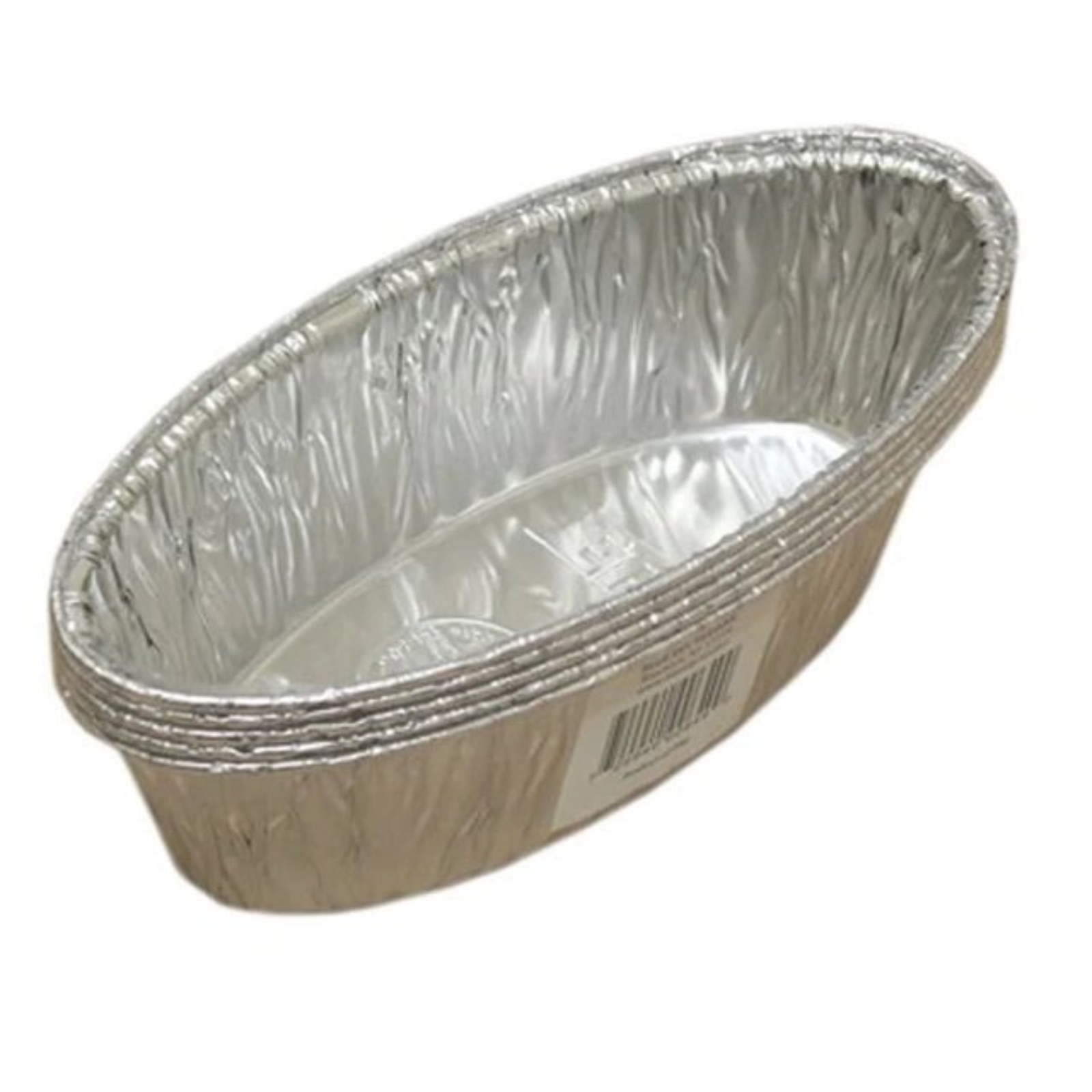 *WHOLESALE*Disposable Aluminum 2lb Medium Oval Loaf Pans: Ideal for Baking: 200CT Cake Pan VeZee