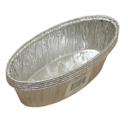 *WHOLESALE*Disposable Aluminum 2lb Medium Oval Loaf Pans: Ideal for Baking: 200CT Cake Pan VeZee