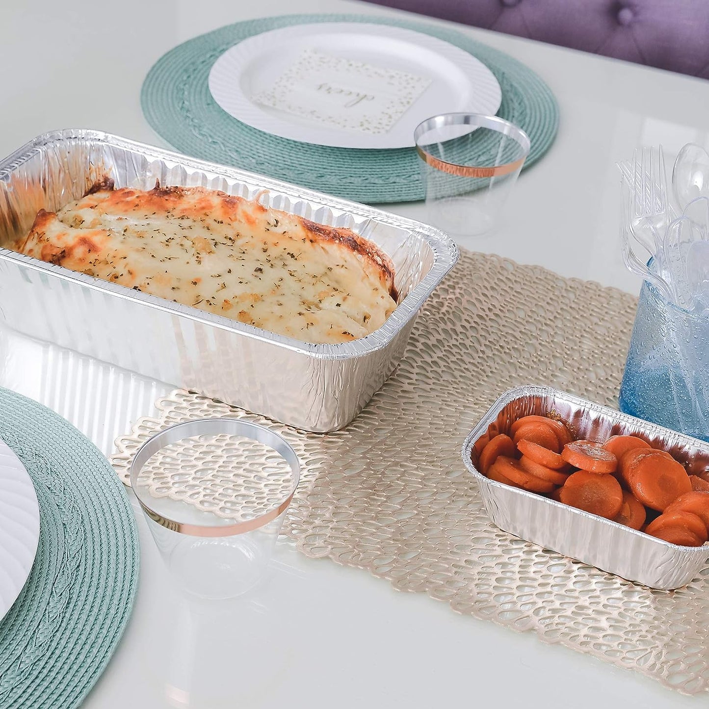 *WHOLESALE* Aluminum 5lb Rectangular Loaf Pans: Ideal for Baking | 200 PCS/Case Disposable VeZee