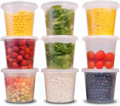 25 oz Light Weight Food Storage Container Round Clear Food Storage & Serving Nicole Collection   