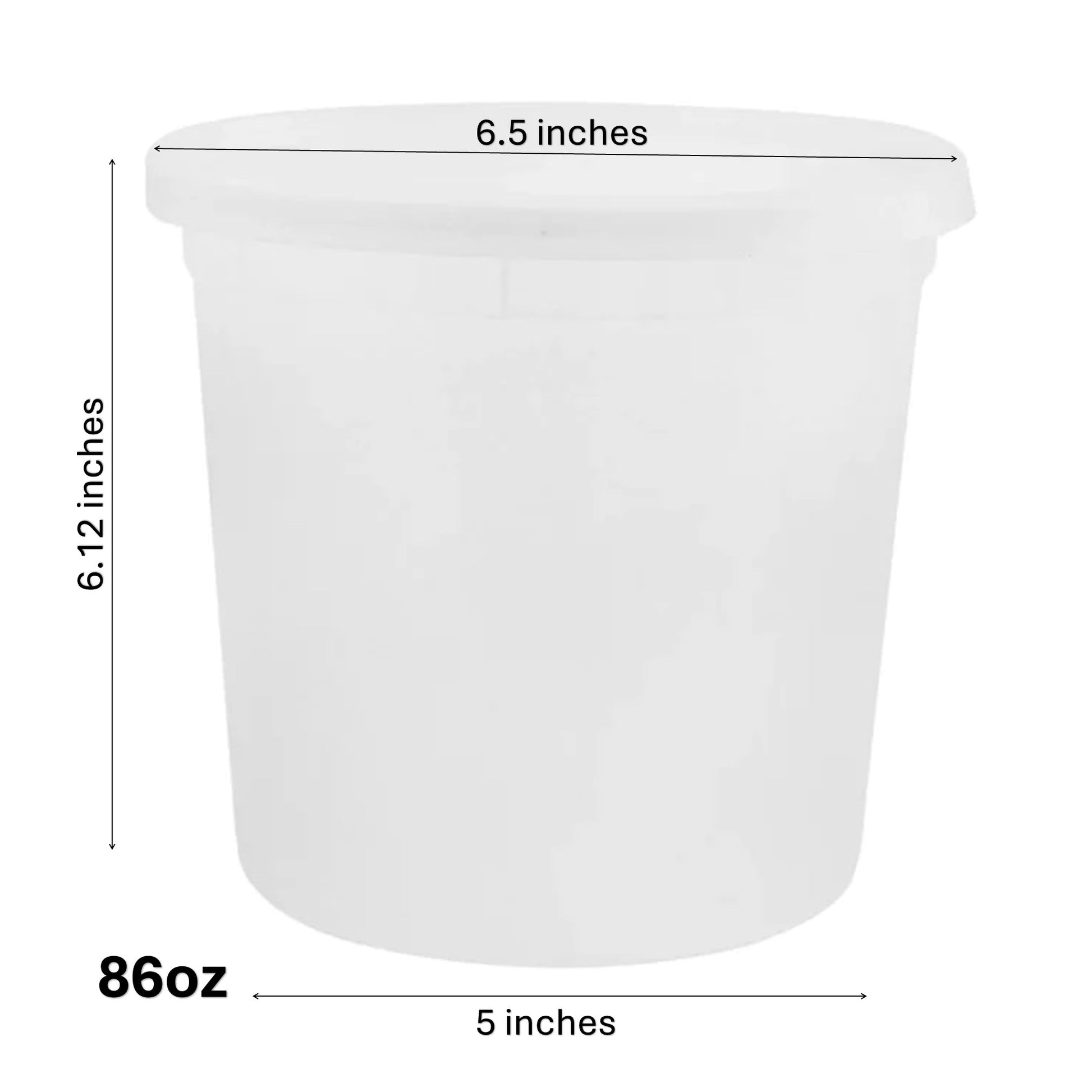 86oz Extra Strong Quality Heavyweight Deli Container with Lids Food Storage & Serving VeZee   