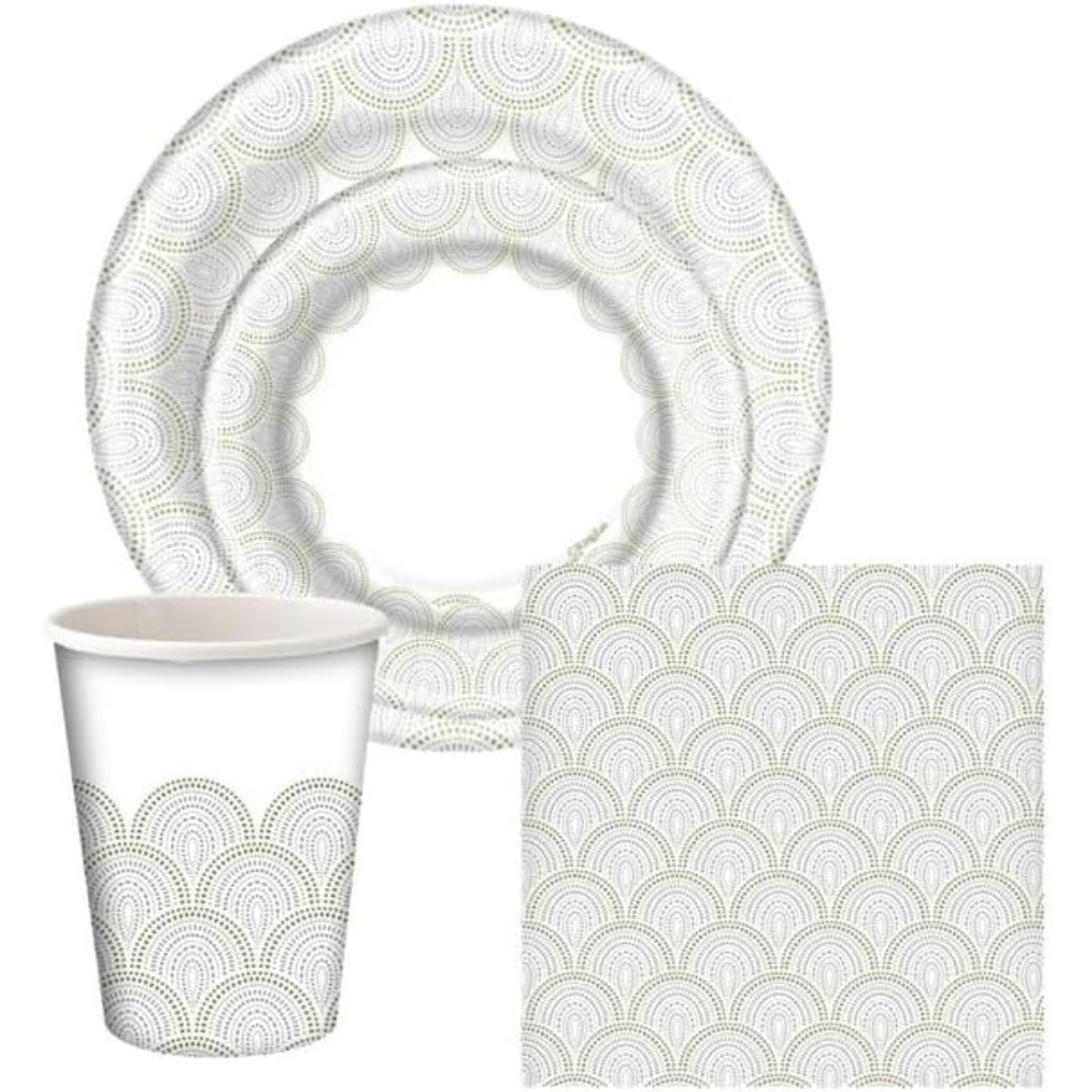 Metallic Rays 2-Ply 13X13 inches Dinner Napkins Tablesettings VeZee   