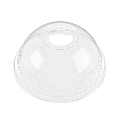 20oz Clear PET Plastic Cups with Dome Lid & Straw Smoothie Cups VeZee