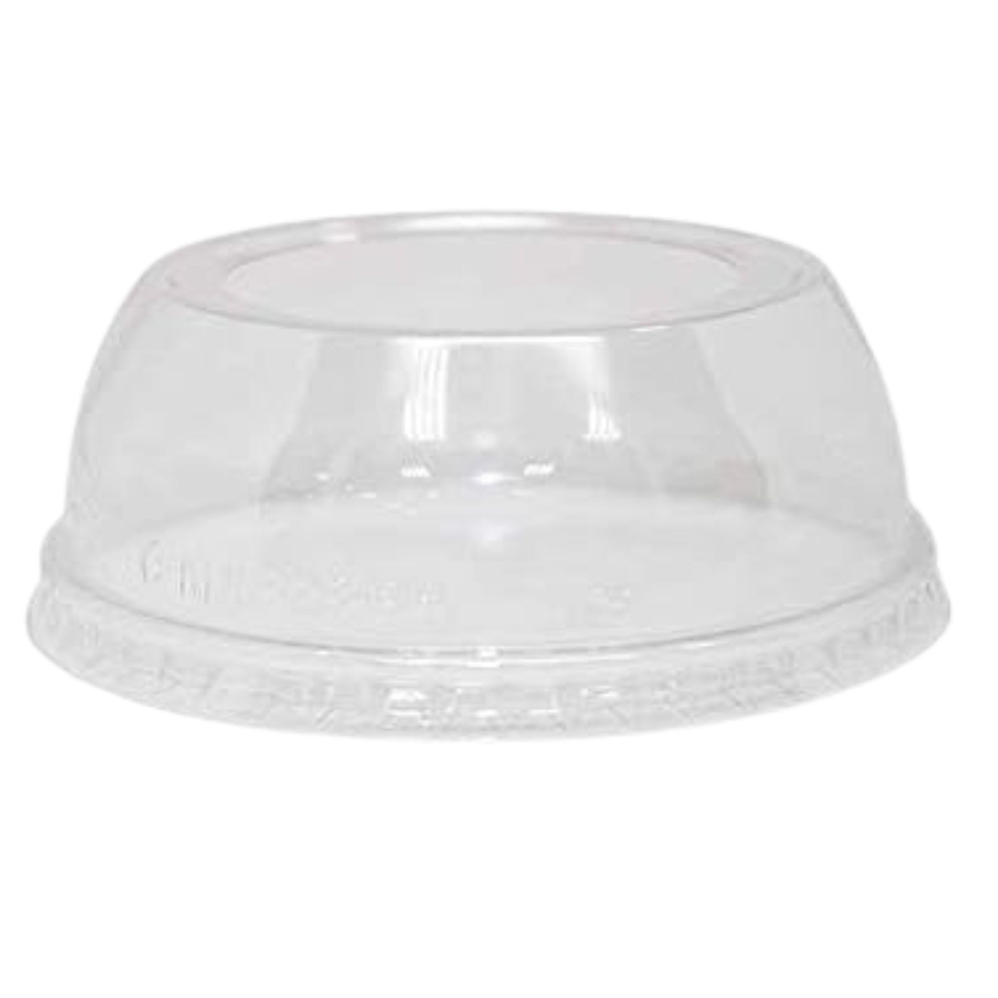 20oz Clear PET Plastic Cups with 2" Wide Dome Lid & Straw Smoothie Cups VeZee