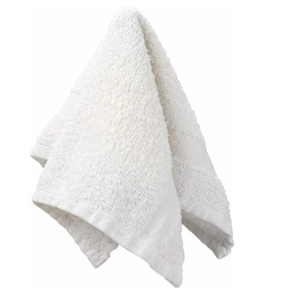 Wash Cloths 12"x12" 100% Cotton White 10 Pack Washcloths VeZee
