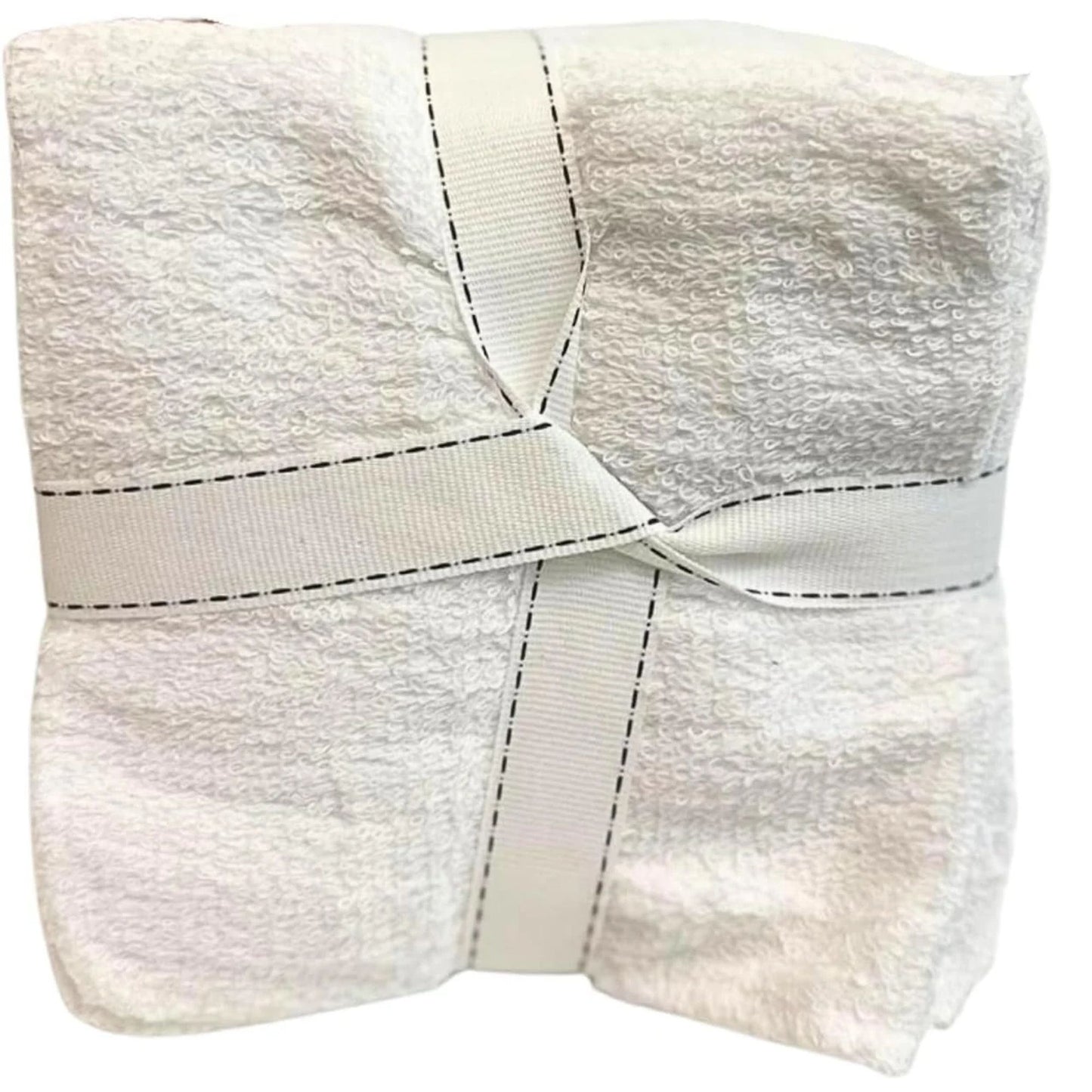 Wash Cloths 12"x12" 100% Cotton White 10 Pack Washcloths VeZee