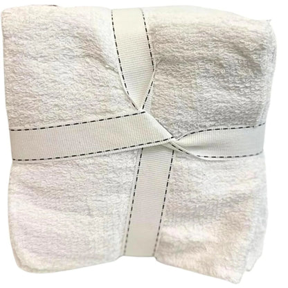 Wash Cloths 12"x12" 100% Cotton White 10 Pack Washcloths VeZee